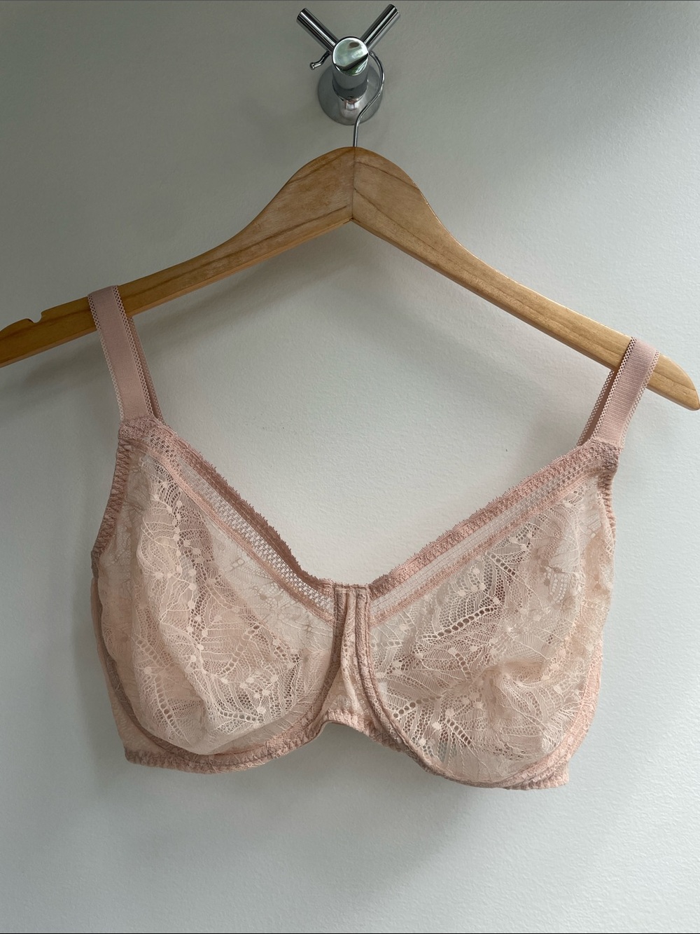Simone Pèrèle Women's Lace Unlined Bra - Blush Pink 32H